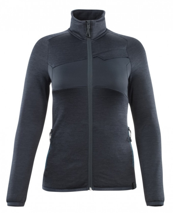MASCOT® Fleecepullover mit Reißverschluss blau-schwarz