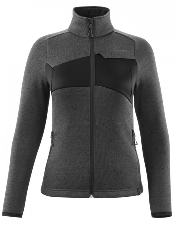 MASCOT® Strickpullover mit Reißverschluss anthrazit-schwarz