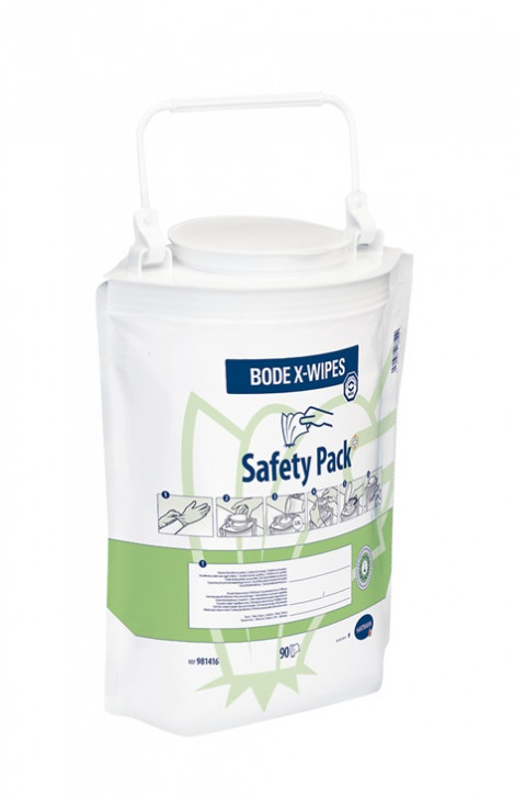BODE X-Wipes Safety Pack - Vliesrolle im Standbodenbeutel - 90 Tücher