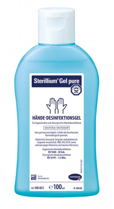 Sterillium® Gel pure Händedesinfektion  100 ml Flasche
