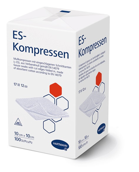 ES Kompressen steril 8fach  10 x 10 cm 25 x 2 Stück