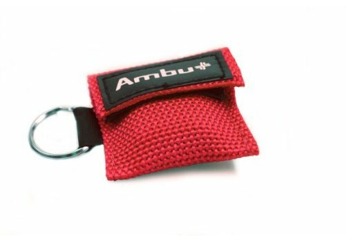 Ambu® LifeKey im Nylon-Softcase-Schlüsselanhänger rot