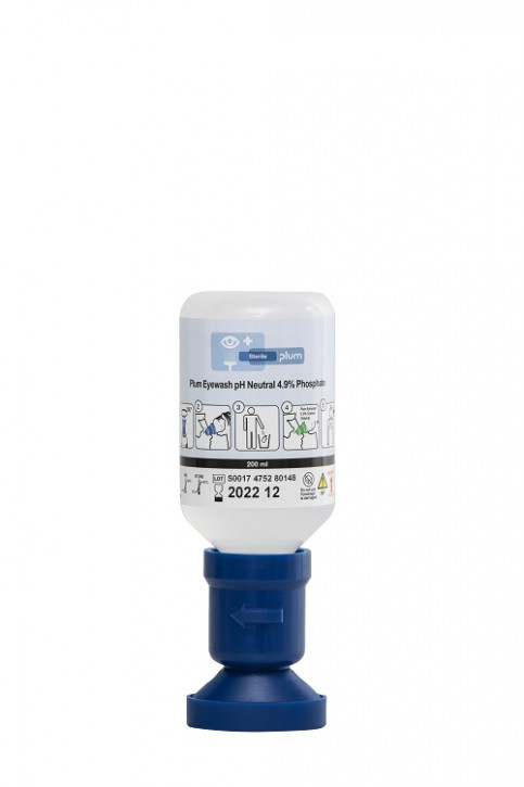 PLUM Augenspülflasche  200 ml  pH-neutral (blau)