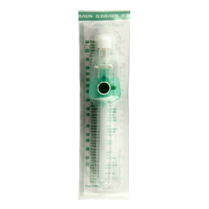 Verweilkanüle Vasofix® Safety G 18 KURZ grün/weiss  1,3 x 33 mm