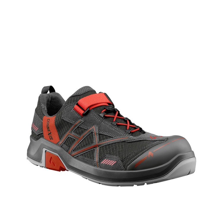 HAIX CONNEXIS® Safety T S1 low grey-red Gr. 43/9