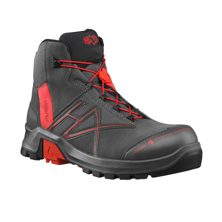 HAIX CONNEXIS® Safety+ GTX mid grey-red Gr. 44/9,5