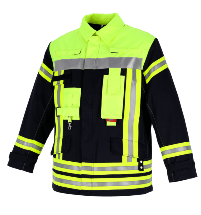 NOVOTEX Einsatzjacke THL schwarzblau/HI-VIS leuchtgelb - Gr. 68