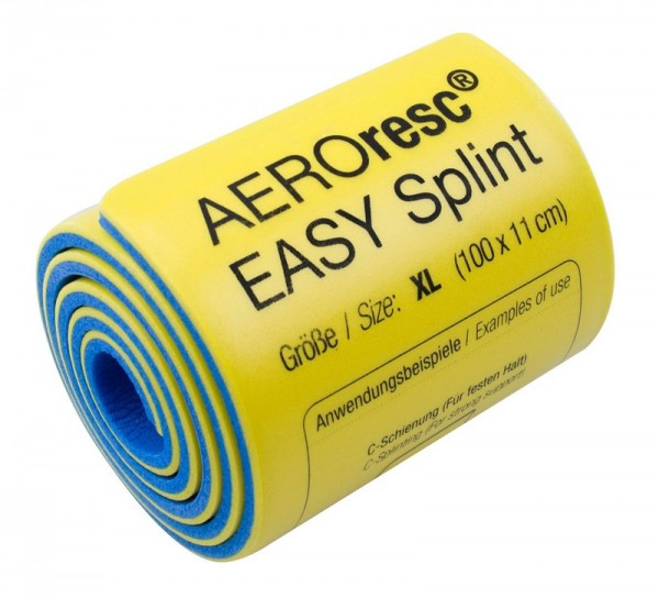 EASY Splint XL gerollt gelb/blau
