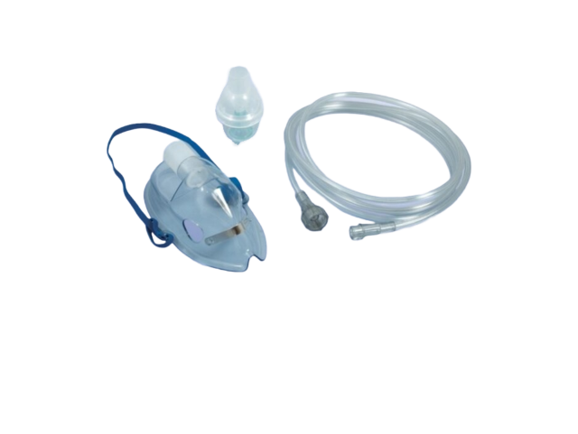 Sauerstoffmaske mit VERNEBLER Erwachsene mit Sicherheitsverbindungsschlauch 2,1 m