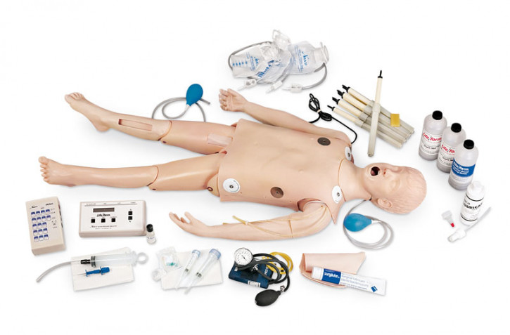 Erler Zimmer Deluxe CRiSis-Kinder Notfallpuppe mit EKG-Simulator