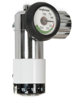 OXYWAY Fast II G 3/4" für Medumat Transport - flaches Manometer - 30mm Bolzen rechts