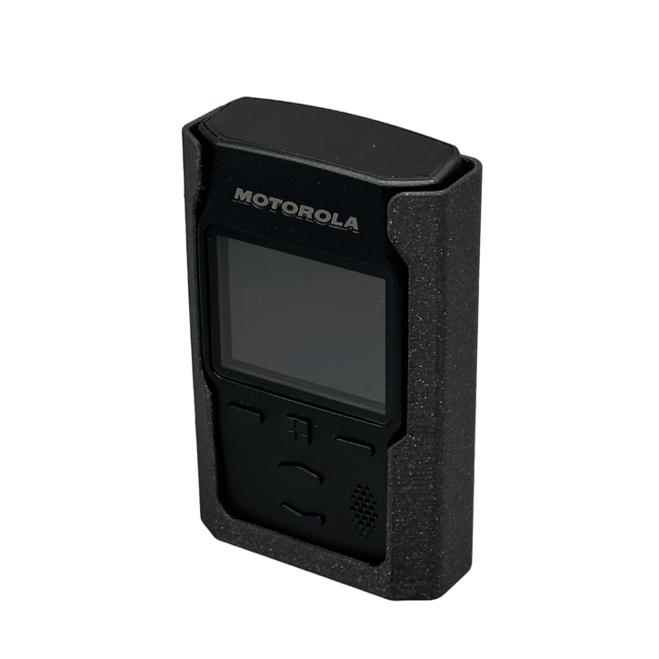 BeltClipPRO passend für Pager Motorola TPG2200 - Farbe: schwarz-silber gesprenkelt